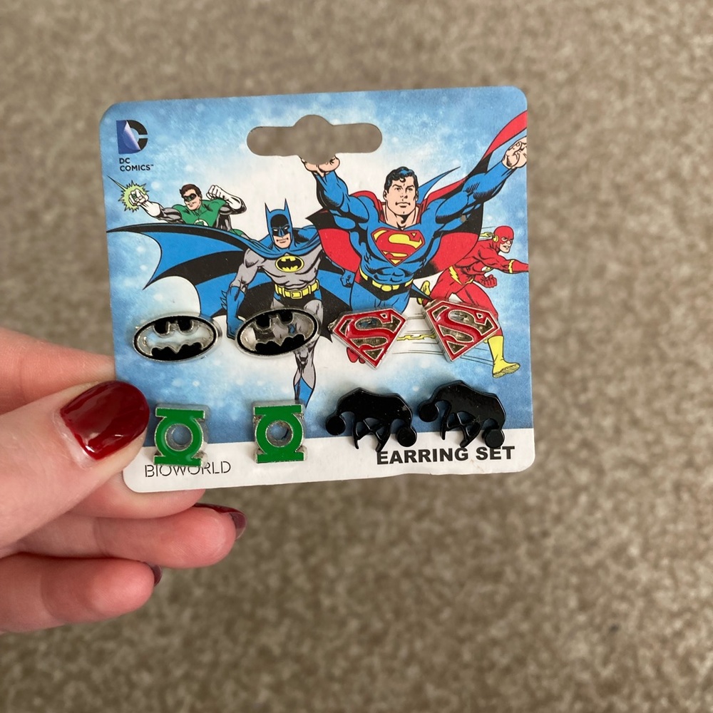 DC Comic Earring Set of Four